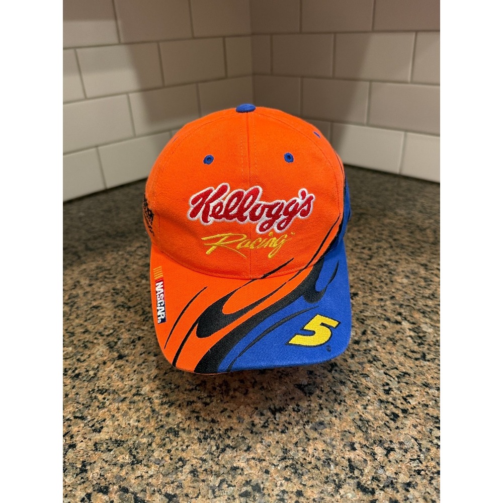 Vintage Terry Labonte #5 Kelloggs Racing NASCAR 2001 CFS Flame Hat Snapback